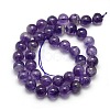 Natural Amethyst Round Bead Strands X-G-L170-10mm-02-2