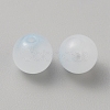 Two Tone Baking Paint Glass Beads GLAA-WH0031-62I-2
