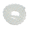 Electroplate Imitation Jade Glass Beads Strands EGLA-N013-J4mm-D02-2