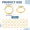 180Pcs 304 Stainless Steel Open Jump Rings STAS-ME0003-45-2