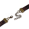 Hollow Cross PU Leather Bracelet Making MAK-I020-01E-4