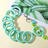 9Pcs Ring Food Grade Eco-Friendly Silicone Focal Beads JX895I-7