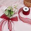 Polyester Organza Ribbons SRIB-WH0011-357B-4