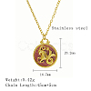 304 Stainless Steel Enamel Constellation Pendant Necklaces DJ0261-9-1-1