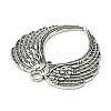 Tibetan Style Alloy Wing Large Pendants TIBEP-S100-AS-RS-3