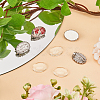 DIY Oval 304 Stainless Steel Brooch Jewelry Kits DIY-SC0026-71-4