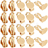40Pcs 304 Stainless Steel Clip-on Earring Findings STAS-SC0008-39G-1