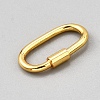 1Pc 925 Sterling Silver Locking Carabiner STER-NB0001-24G-2
