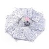 Rose Printed Organza Bags X-OP-R021-10x12-03-2