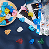 Plastic Self-Adhesive Guitar Fretboard Note Map Sticker Labels AJEW-AN0007-32-7