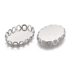 Tarnish Resistant 304 Stainless Steel Cabochon Settings STAS-P249-13A-P-2