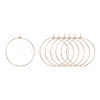 Ion Plating(IP) 316L Surgical Stainless Steel Hoop Earring Findings STAS-D164-01RG-1