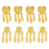 SUPERFINDINGS 10Pcs 2 Style Alloy Pendant FIND-FH0006-97-1