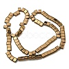 Electroplated Non-magnetic Synthetic Hematite Beads Strands G-C106-B02-13B-2