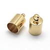 Brass Cord Ends X-KK-D219-11x6-G-1
