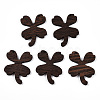 Natural Wenge Wood Pendants WOOD-T023-74-1