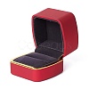 Square Plastic Jewelry Ring Boxes OBOX-F005-01B-2