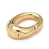 Rack Plating Brass Spring Gate Rings KK-M229-63G-3
