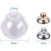 Handmade Blown Glass Globe Ball Bottles BLOW-PH0001-07-WH-2