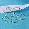 Real 18K Gold Plated Sterling Silver Hoop Earring Findings STER-K015-H493-G-3