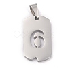 Non-Tarnish 304 Stainless Steel Pendants STAS-O127-B06-1
