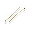 Brass Ball Head Pins KK-K379-02G-2
