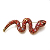 Snake Rhinestones Pins JEWB-M051-02G-01-1