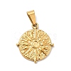 PVD Vacuum Plating 304 Stainless Steel Pendants X-STAS-F277-29G-1
