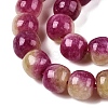 Dyed Natural White Jade Beads Strands G-T138-D08-3