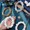 4Pcs 4 Colors Oval Retro Resin Photo Frames AJEW-FG0001-48-3