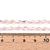 Transparent Electroplate Glass Beads Strands GLAA-K064-05A-01D-4