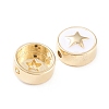 Brass Enamel Beads KK-F814-03G-2