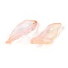 Baking Paint Transparent Glass Pendants DGLA-N014-02A-2