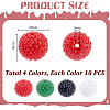 40Pcs 4 Colors Chunky Resin Rhinestone Bubblegum Ball Beads RESI-GA0001-34-2