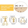 200 Sets 5 Colors Brass Garment Hook and Eye KK-NB0003-09-2