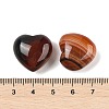 Natural Agate(Dyed & Heated) Heart Palm Stone G-Q021-04G-3