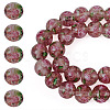 1 Strand Handmade Glod Sand Lampwork Beads Strands LAMP-TA0002-09B-1