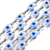 304 Stainless Steel Textured Oval Cable Chains CHS-T003-33P-01-1