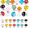 14Pcs 7 Colors Handmade Lampwork Beads LAMP-TA0001-89-1