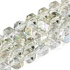 Electroplate Glass Beads Strands EGLA-T021-21E-1
