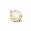 Natural Moonstone Connector Charms PW-WGD2653-05-1