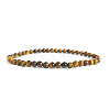 4mm Round Natural Tiger Eye Beads Bracelet for Men KG3069-34-1