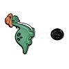 Dinosaur with Hat Enamel Pins JEWB-D310-08EB-01-2