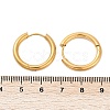 Ion Plating(IP) 304 Stainless Steel Huggie Hoop Earrings X-EJEW-O087-06A-5
