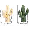 2Pcs 2 Styles Porcelain Home Display Decorations DJEW-FG0001-14-2