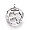 316 Surgical Stainless Steel Diffuser Locket Pendants STAS-H342-40P-1