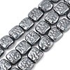 Electroplated Porcelain Beads Strands BSHE-Z007-01B-1
