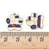 304 Stainless Steel Enamel Pendants STAS-G360-03G-02-3
