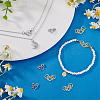 10Pcs 2 Colors 999 Fine Silver Hook Clasps STAS-PH0006-25-5