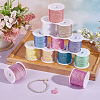 12 Rolls 12 Colors Polyester Braided Thread OCOR-PH0002-57-4